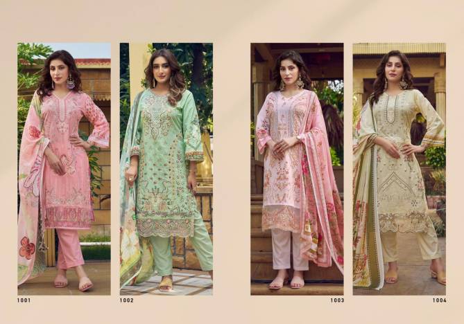 Rang Rasiya By Majesty Embroidery Cotton Pakistani Suit Wholesale Price In Surat
